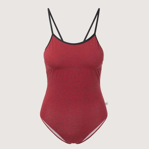 Frija Omina Frija Omina Bio Badeanzug Madri Baumwolle, Dots (rot), – Produktbild 1 von 1