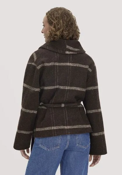 hessnatur hessnatur Rhön-Poncho Relaxed aus Rhönwolle und europäischer Schurwolle, Naturbraun, – Produktbild 2 von 4