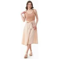 ORGANICATION ORGANICATION Rock aus TENCEL Lyocell und Leinen, Beige(soft beige), – Produktbild 1 von 1