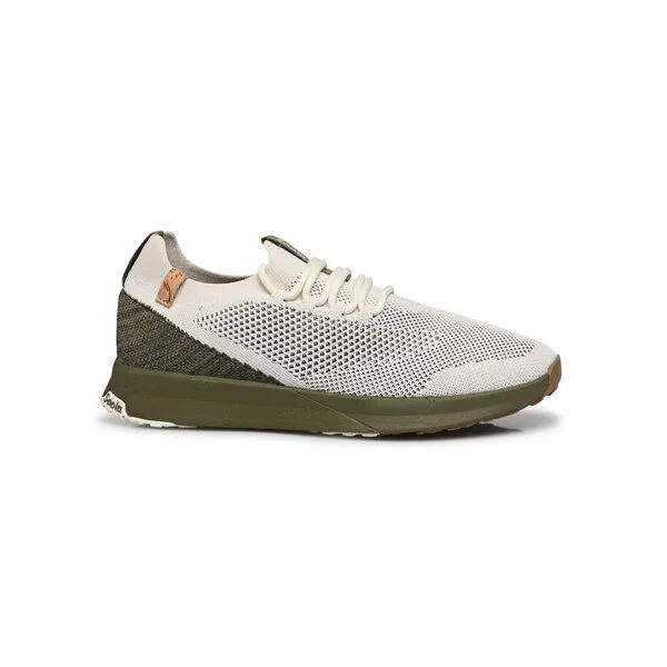 SAOLA SAOLA Vegan Sneaker Herren - Tsavo M 2.0, White / burnt olive, – Produktbild 1 von 4