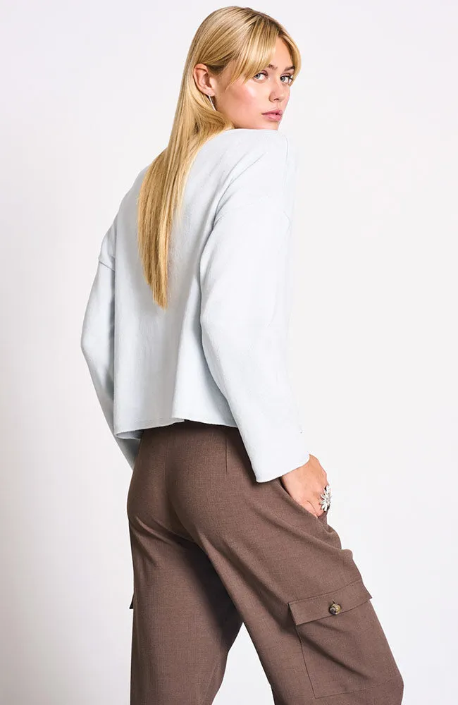 JAN N JUNE JAN 'N JUNE Damen vegan Pullover Williamsburg Hellblau, Hellblau, – Produktbild 1 von 2