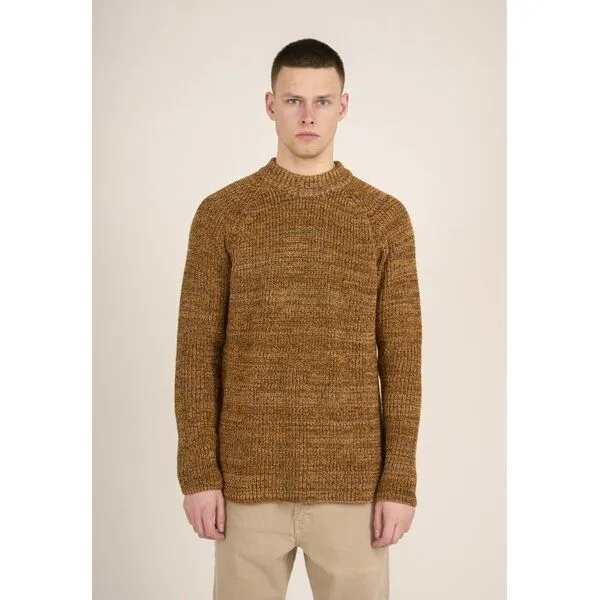 KnowledgeCotton Apparel KnowledgeCotton Apparel Strick-Pullover TWISTED YARN aus Bio-Baumwolle, Braun (forrest night), – Produktbild 1 von 1