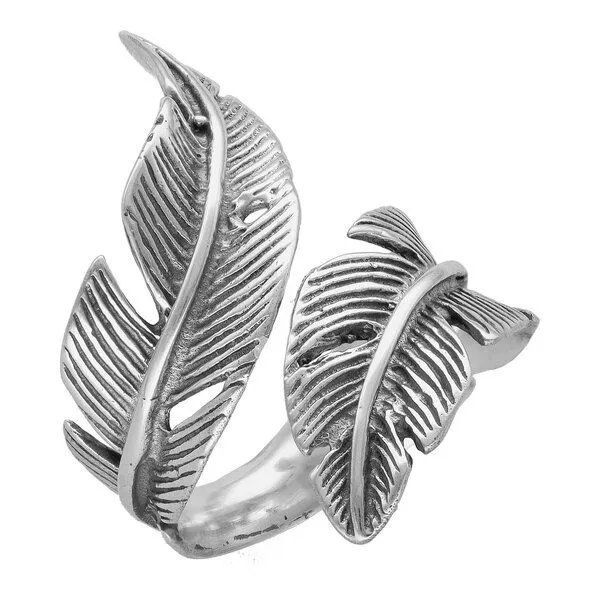 pakilia pakilia Silber Ring Feder Fair-Trade und handmade – Produktbild 4 von 4