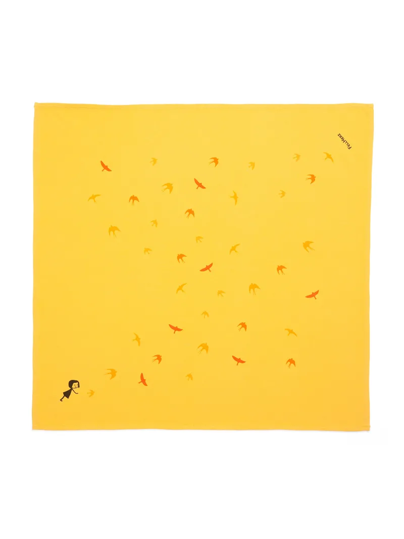 FellHerz Schwalbenzug Furoshiki sunshine – Produktbild 1 von 1