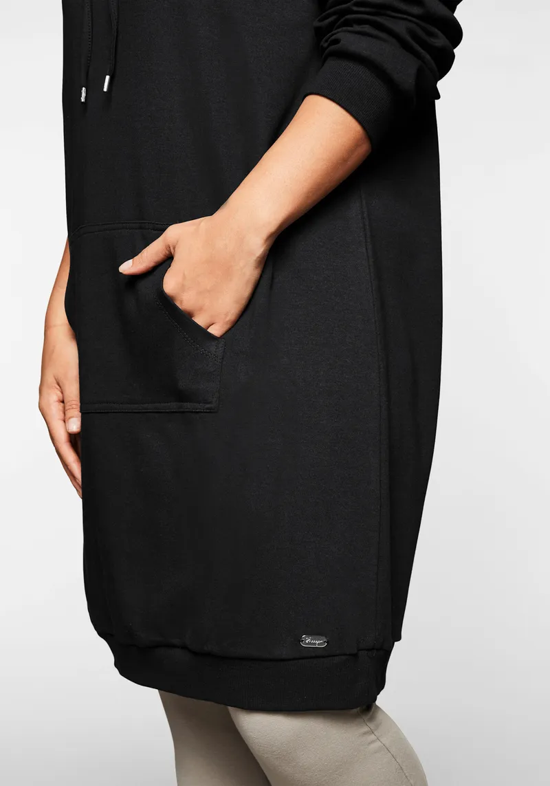 sheego Shirtkleid, Schwarz, – Produktbild 2 von 2