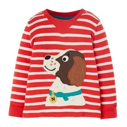 Frugi Frugi Langarm-Shirt Hund in rot-weiss gestreift Easy on Top – Produktbild 1 von 1
