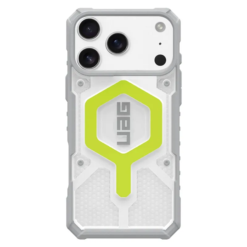 Urban Armor Gear MagSafe Hülle für Apple iPhone 17 Pro, Urban Armor Gear, Pathfinder Clear, Grün – Produktbild 1 von 1