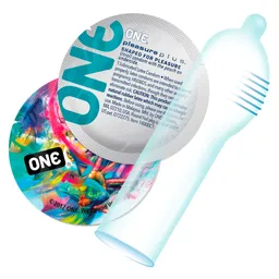 ONE Kondome „Pleasure Plus“, innen gerippt – Produktbild 1 von 1