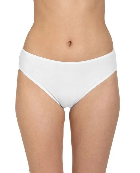 Haasis Bodywear Haasis Bodywear Damen Mini Slip Feinripp 5er Pack, Weiss, – Produktbild 2 von 4