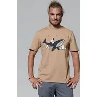 watapparel watapparel T-Shirt Unisex Spacewhale, Latte, – Produktbild 1 von 1
