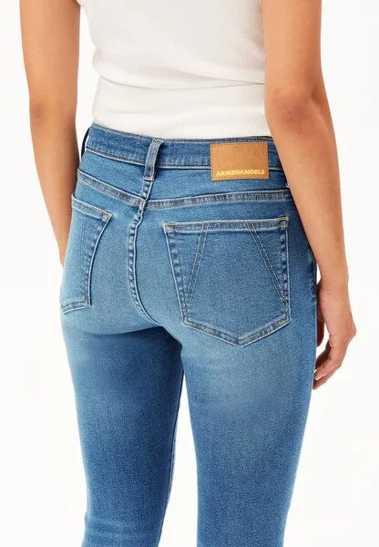 ARMEDANGELS ARMEDANGELS TILLAA Damen Skinny Jeans Mid Waist Bio-Baumwoll Mix X-Stretch, Blue, – Produktbild 3 von 4