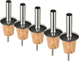 Kork-Deko Kork-Deko 5er Pack, Ausgießer | Flaschenausgießer mit Korken für Essig und Öle – Produktbild 1 von 1