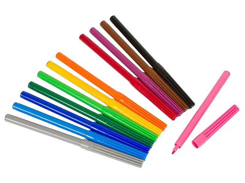 Ökonorm Ökonorm Easy Faserschreiber Filzstifte 12 Farben, Mehrfarbig, – Produktbild 2 von 2