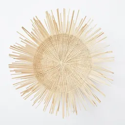 By Native By Native Wanddeko kleiner Sonnenteller aus Palmfaser, handgeflochten – Produktbild 1 von 1
