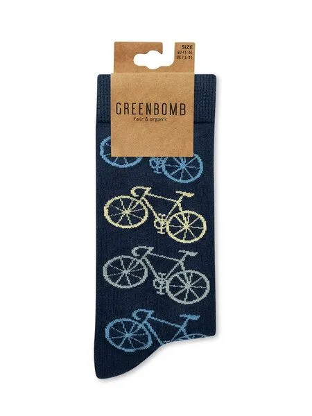 GreenBomb GREENBOMB Socken Bike Big 4 Navy – Produktbild 2 von 2