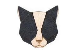 BeWooden BeWooden Brosche aus Holz Black Cat – Produktbild 1 von 1