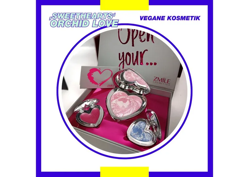 ZMILE COSMETICS Kosmetik-Set "Sweethearts" Orchid Love - Geschenk von Herzen, 3-tlg. – Produktbild 2 von 3