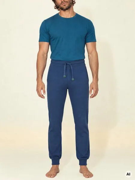 nice to meet me nice to meet me All Day Pant aus Biobaumwolle, Blue moon, – Produktbild 6 von 7