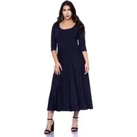 Ingoria Ingoria AMANDA zeitloses Wendekleid in Midi Länge, Marine, – Produktbild 1 von 1
