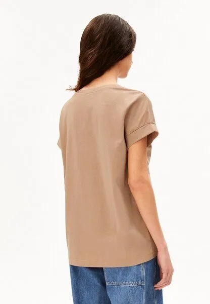 ARMEDANGELS ARMEDANGELS IDAARA Damen T-Shirt aus Bio-Baumwolle, True camel, – Produktbild 2 von 4