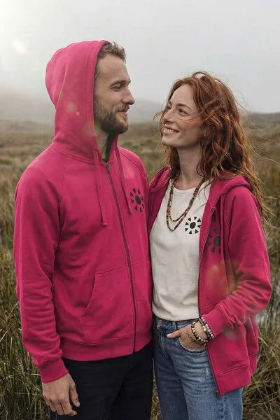 KOKOworld KOKOworld Kapuzenjacke Goa-Zip-Unisex, Pink sun&soil (rosa), – Produktbild 1 von 3