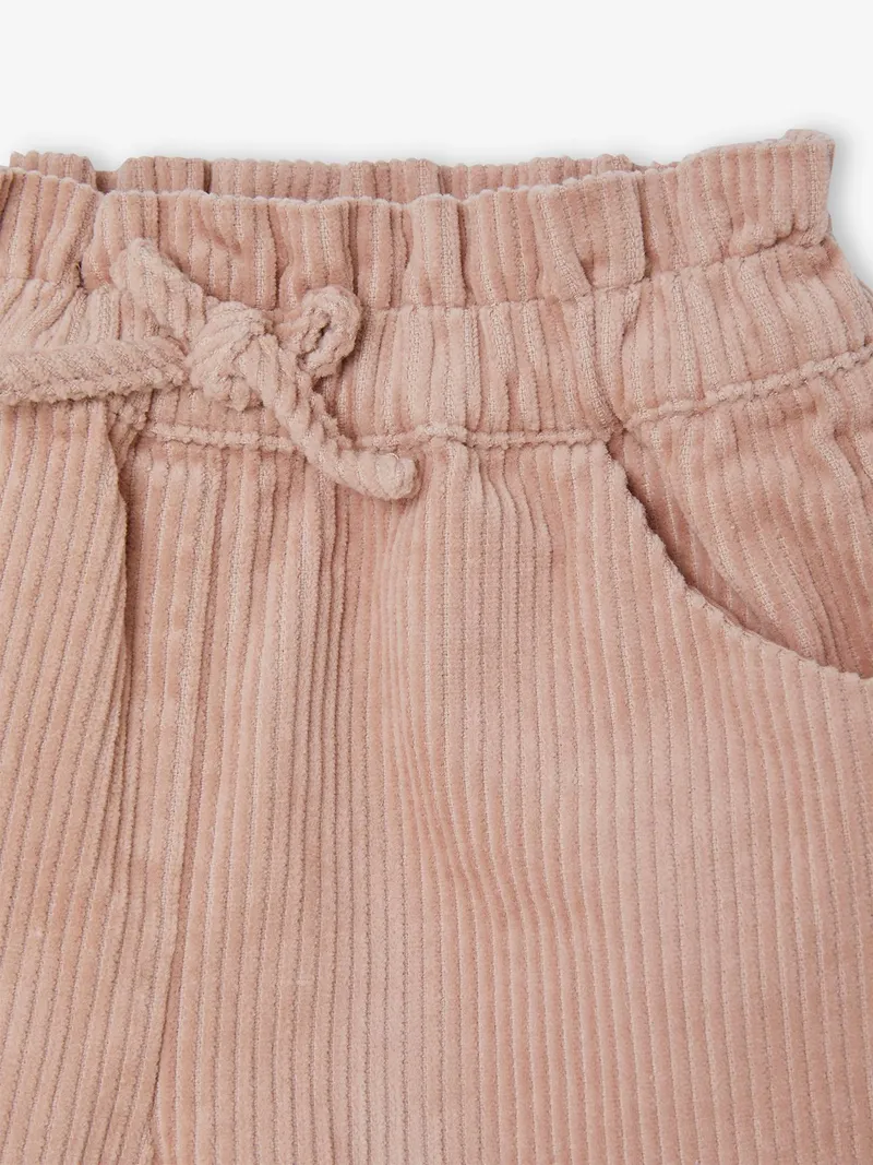 Vertbaudet Mädchen Baby Cord-Shorts pudrig, Pudrig rosa, – Produktbild 2 von 3