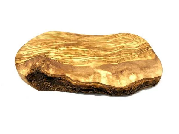 Olivenholz erleben Olivenholz erleben Schneidebrett RUSTIKAL (L23-25 cm) aus Olivenholz – Produktbild 5 von 5