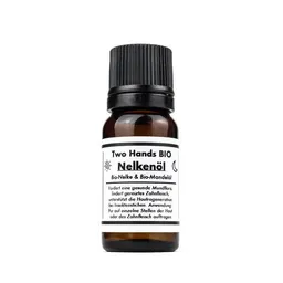 Two Hands BIO Two Hands BIO Nelkenöl mit Bio-Nelke & Bio-Mandelöl - 2,5% Extrakt - Bio Vegan – Produktbild 1 von 1