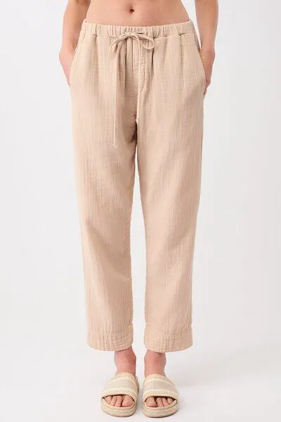 mandala Mandala Relaxed Fit Pant, Soft-suede (beige), – Produktbild 1 von 4