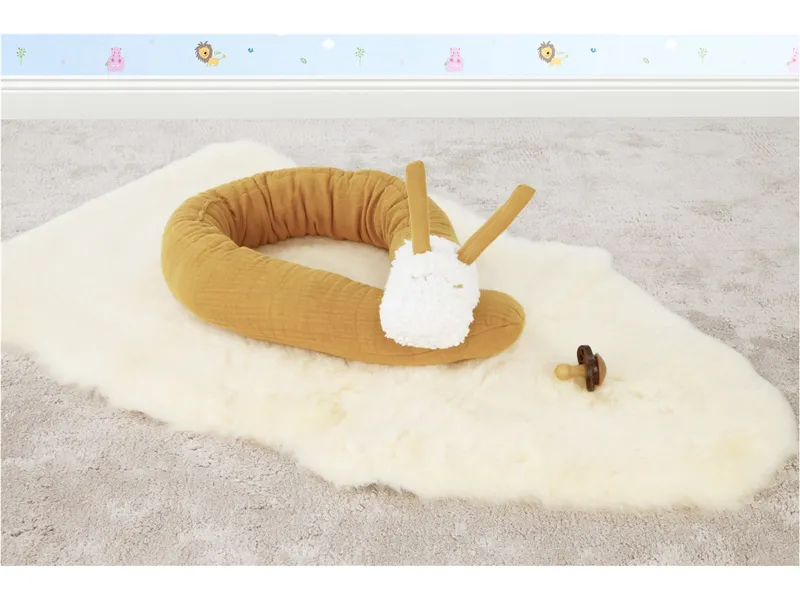 tinéba tinéba Kuschelschnecke Musselin Länge ca. 110 cm, Gelb, orange, – Produktbild 2 von 2