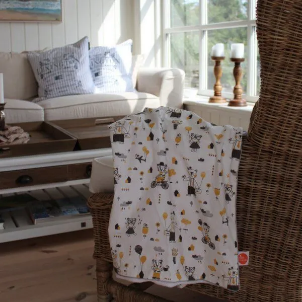 Millemarille Millemarille Kuscheldecke für Babies & Kinder - UNTERSCHIEDLICHE DESIGNS!, Kuscheldecke "hipster friends" (bär), – Produktbild 1 von 2
