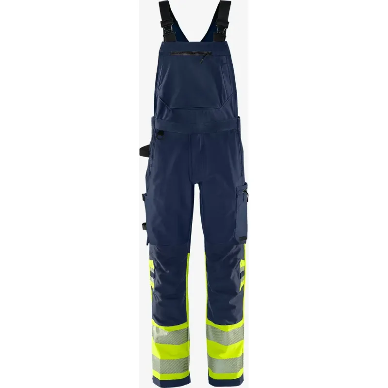 Fristads Sichtbare Latzhose Klasse 1 Fristads Stretch 1032 GSTP, Gelb, – Produktbild 2 von 2