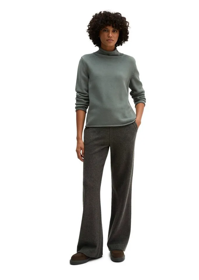Marc O'Polo Marc O'Polo Rollkragenpullover slim regular aus Organic Cotton, Grün, – Produktbild 4 von 5