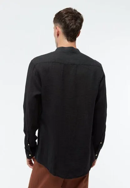 Givn Berlin Givn Berlin Langarmhemd GBWES aus Leinen, Black (linen), – Produktbild 4 von 4