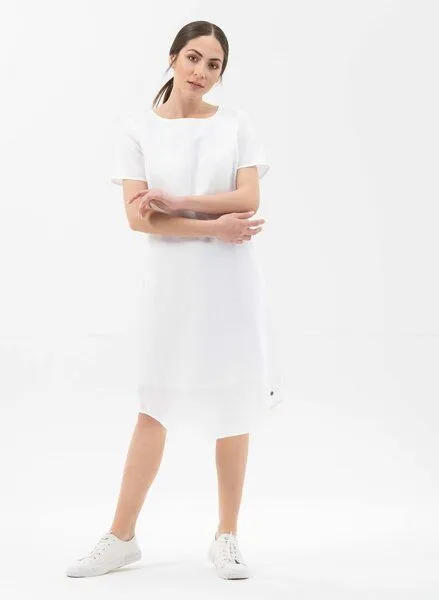 ORGANICATION ORGANICATION Kleid aus Leinen mit Bio-Baumwolle, White, – Produktbild 2 von 4