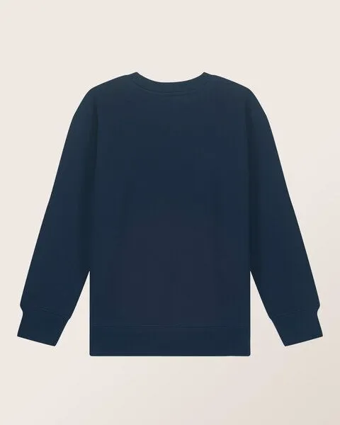 THE FACE OF ELEMENTS The Face of Elements Little Wild Explorer - Relaxed Fit Kids Sweatshirt aus 100% Bio-Baumwolle, Navy blue (blau), – Produktbild 4 von 4