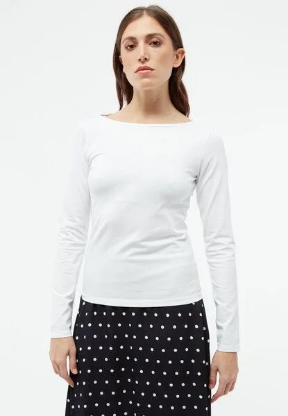 Givn Berlin Givn Berlin Longsleeve GBMIMI aus Bio-Baumwolle mit tiefem Rückenausschnitt, White, – Produktbild 2 von 4
