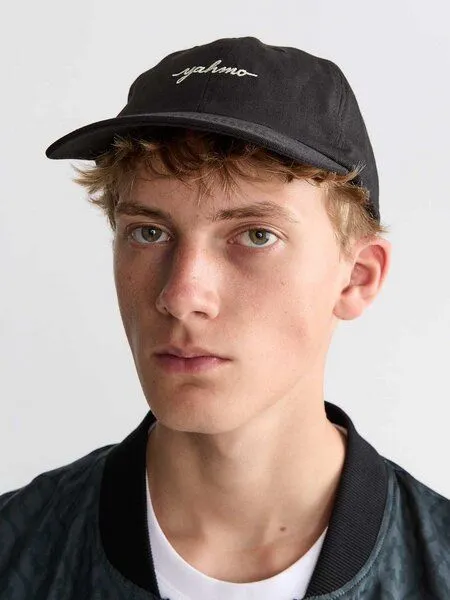 Yahmo Yahmo Mika Cap Baumwolle, Schwarz, – Produktbild 3 von 8