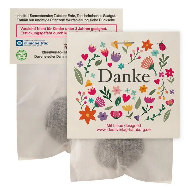 Ideenverlag Hamburg Ideenverlag Hamburg 10x Danke Samenbomben – Produktbild 2 von 4