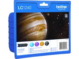 Brother Brother 4er Set Tintenpatronen LC1240BK/C/M/Y schwarz, cyan, magenta, gelb – Produktbild 1 von 1