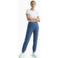 ORGANICATION ORGANICATION PARISS | Waffel Jogginghose aus Bio-Baumwolle und recyceltem Polyester, Light navy, – Produktbild 1 von 1