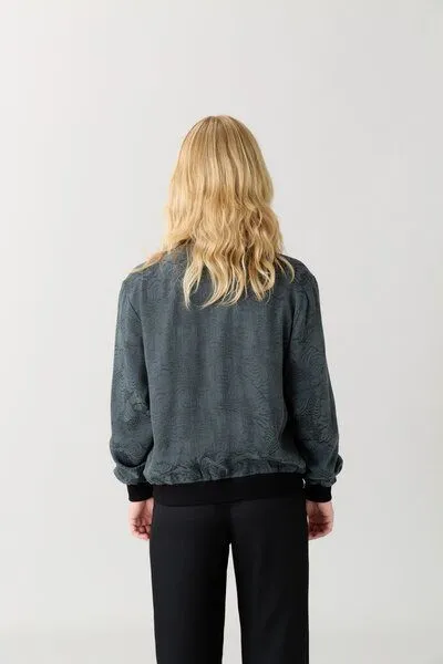 Yahmo Yahmo Cupro/Tencel Ruth Wendejacke, Eclipse/black (grün), – Produktbild 3 von 4