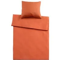 Bettwäsche "Single Jersey" aus Bio-Baumwolle 80 x 80 cm,/135 x 200 cm, chili – Produktbild 1 von 1