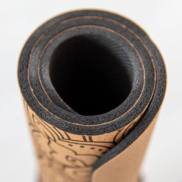Divasya Divasya Yoga Pad aus Naturkautschuk & Kork | 64 x 33cm, Natural, – Produktbild 3 von 4