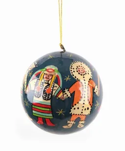 El Puente El Puente Deko-Anhänger "Eine Welt" | Fair Trade & Handmade aus Indien – Produktbild 1 von 1