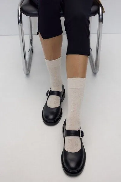 Rita Row Rita Row Socken LUNA mit Ajour-Blütenmuster, Beige, – Produktbild 4 von 4