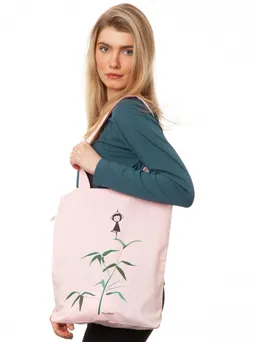 FellHerz Yogamädchen Tote Bag light pink – Produktbild 1 von 1