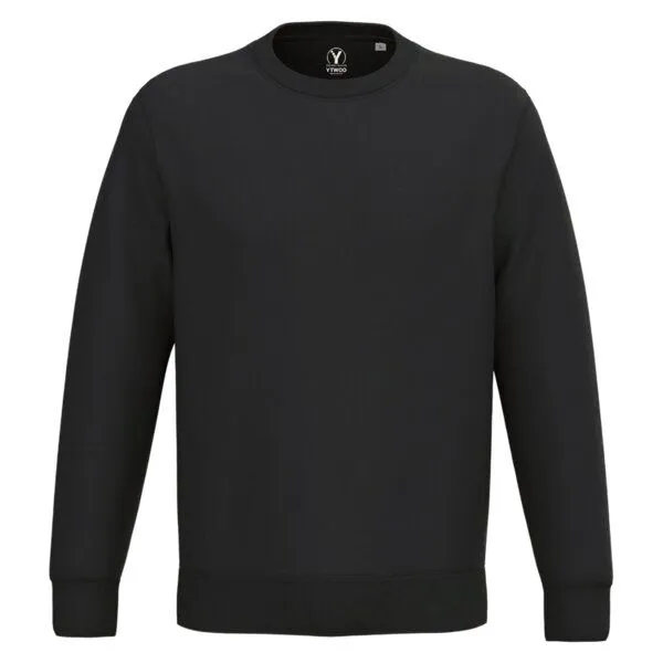 YTWOO YTWOO Basic Unisex-Sweatshirt aus nachhaltiger Baumwolle, Schwarz, – Produktbild 1 von 2