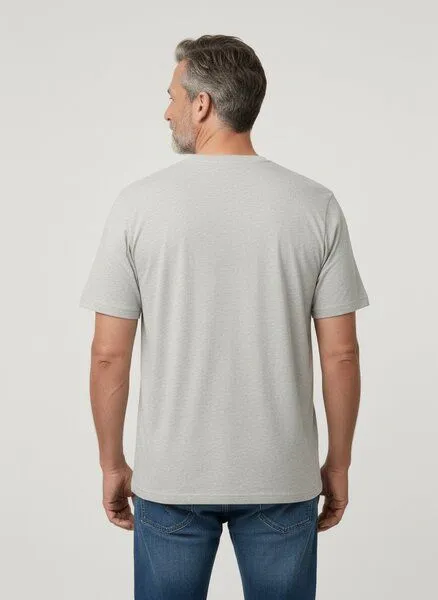 UNIPOLAR UNIPOLAR Basic T-Shirt Modell: Creative, Heather haze (natur), – Produktbild 2 von 2