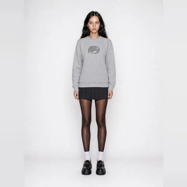hey hey studios hey hey studios Damen Sweatshirt „3D Foam“ aus Bio-Baumwolle, Grau, – Produktbild 1 von 3